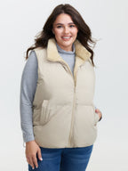 Puffer Zipper Quilted Vest