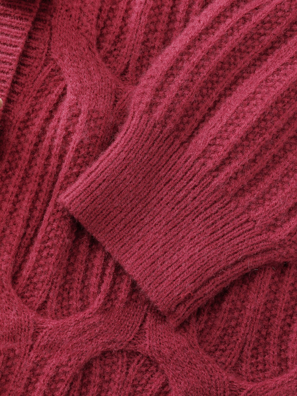 Supersoft 3D Button Cozy Holiday Knit Cardigan