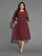 Texture Sequin Mesh Patchwork Belted Dress