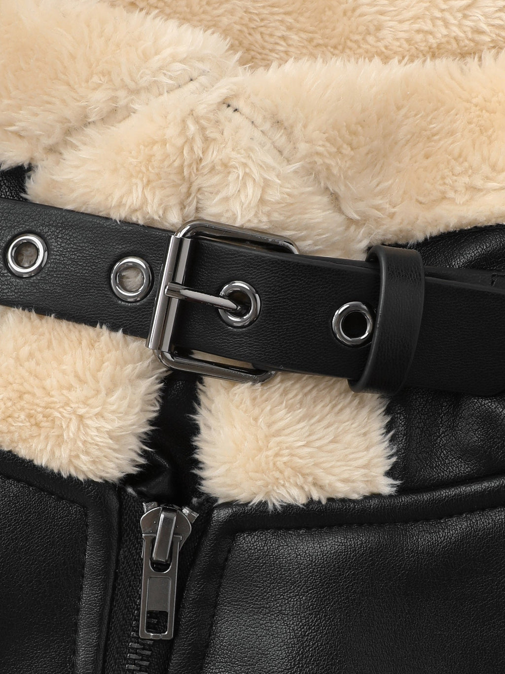 Fuzzy Edges Color Contrast Vest