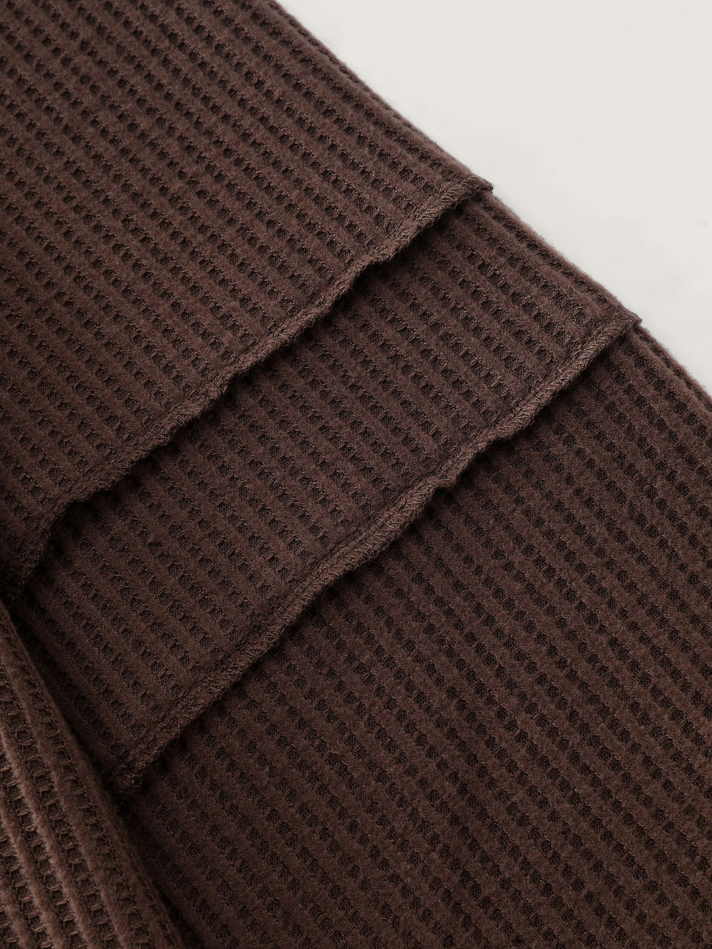 Brushed Waffle Rivet Neckline Sweatshirt