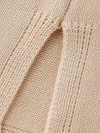 Turtleneck Poncho Cable Knit Pullover