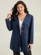 Plain Pleated Metal Detail Jacket