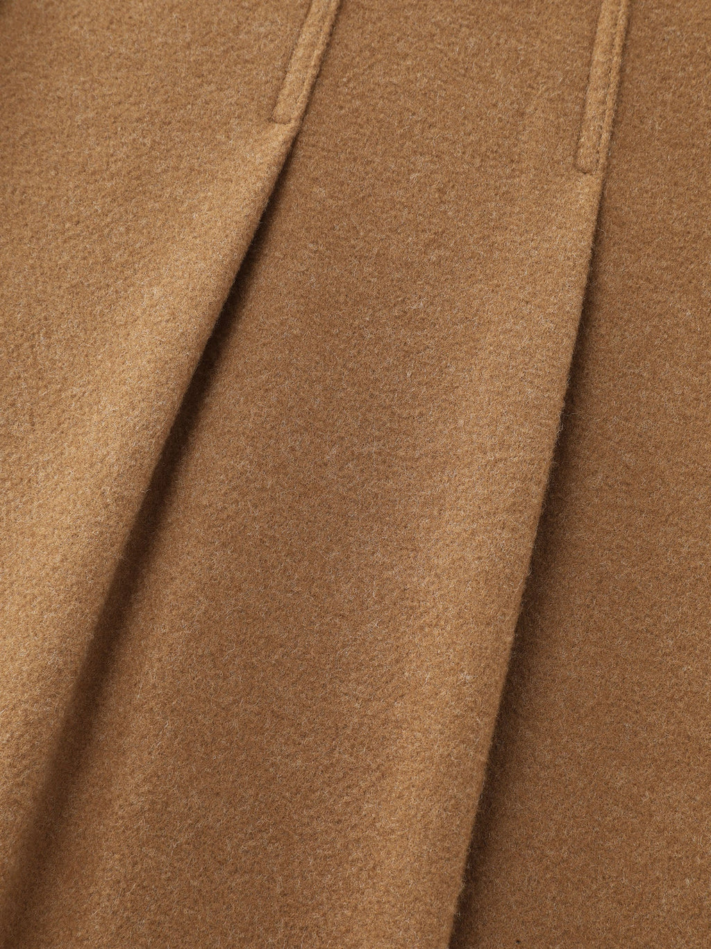 Button Front Pleated Plain Coat