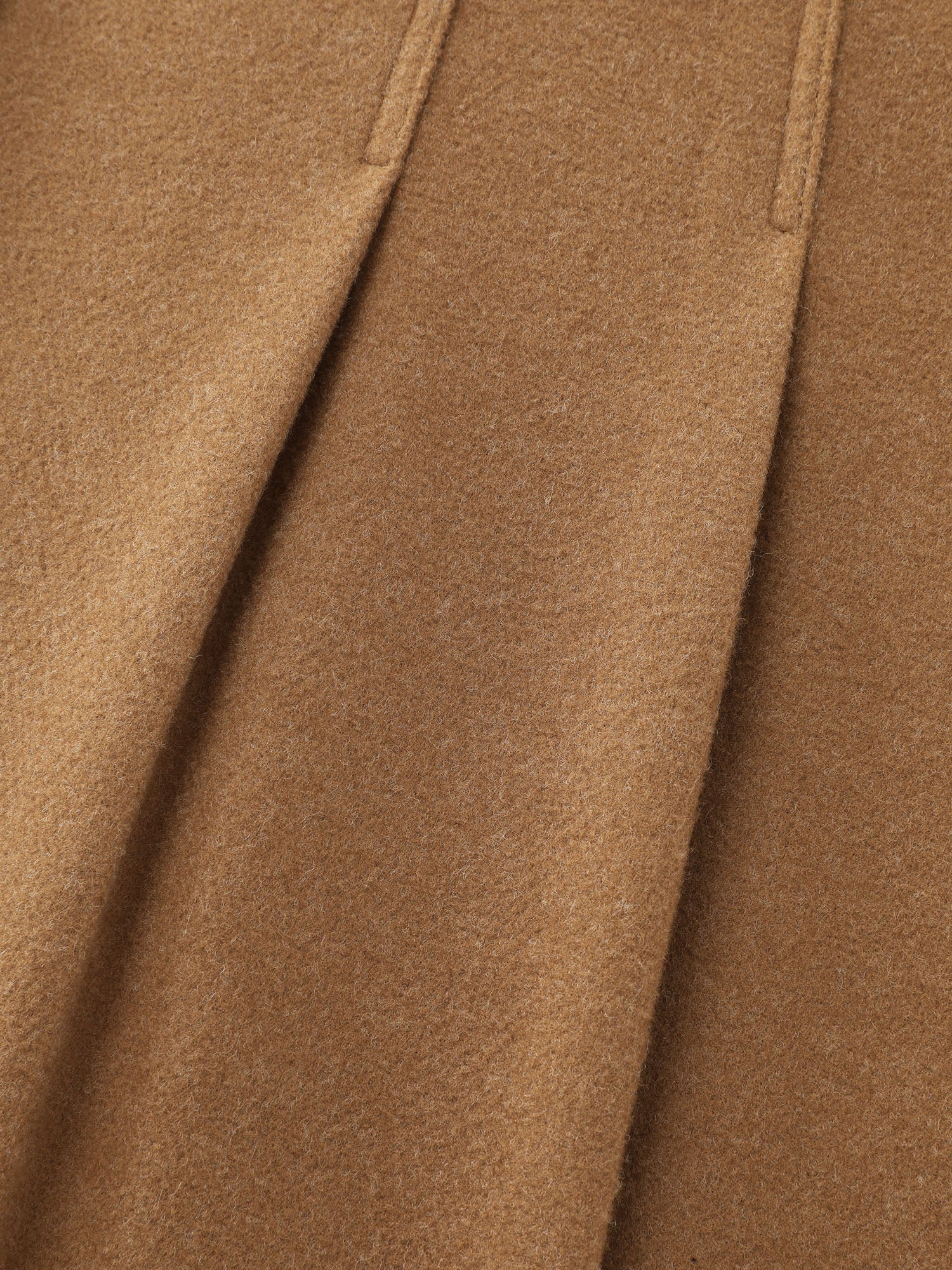 Button Front Pleated Plain Coat