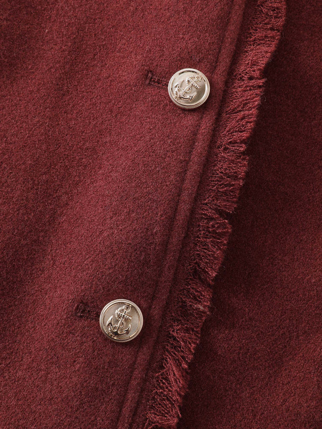 Frayed Edges Button-Down Jacket