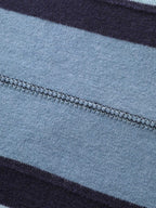 Striped Print Color Contrast Pullover