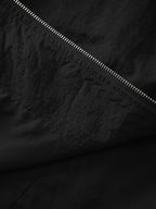 Drawstring Pockets Zipper Long Coat