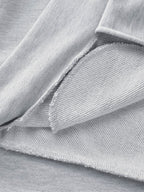 Color Contrast Drop Shoulder Hooded Jacket