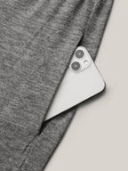 Elastic Waist Overlap Collar Lounge Jumpsuit