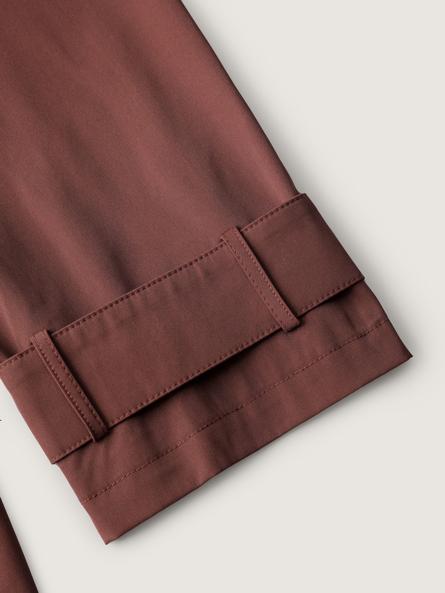 Button Belted Layered Trench Coat