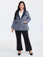 Tweed Color Contrast Blazer
