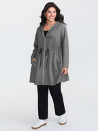 Supersoft Color Contrast Hooded Coat