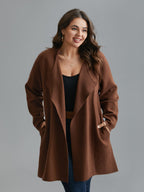 Supersoft Essentials Side Pocket Collared Knit Cardigan