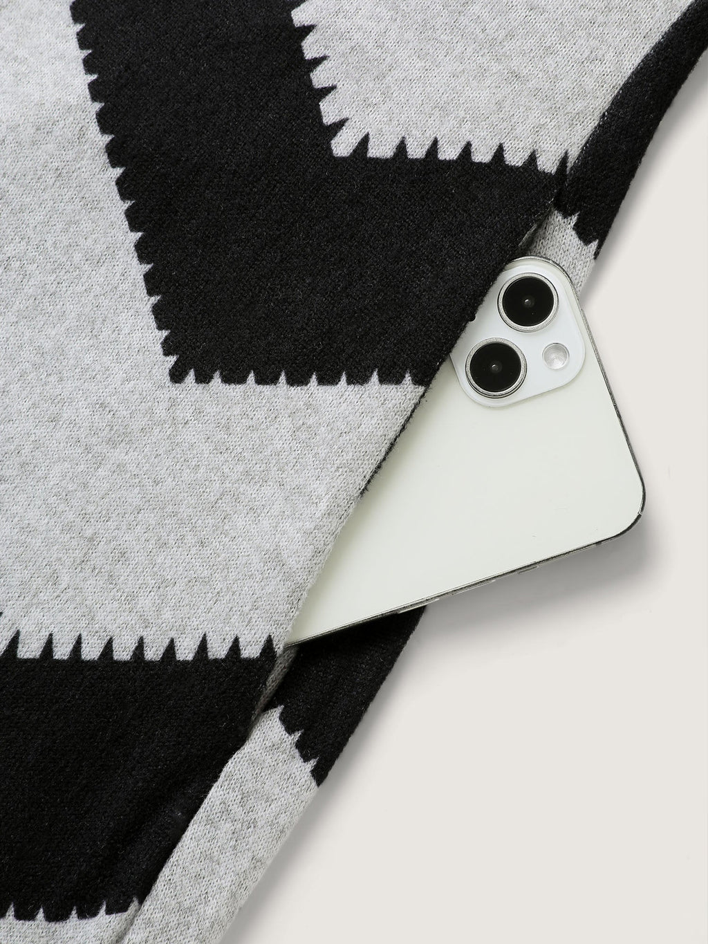 Wavy Stripe Skull Embroidery Zipper Hoodie