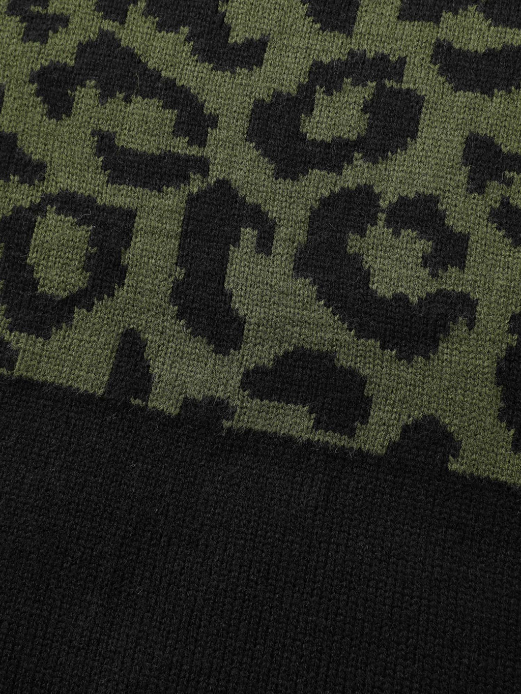 Leopard Print Color Contrast Pullover