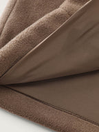 Hooded Relaxed-Fit Horn Button Long Coat