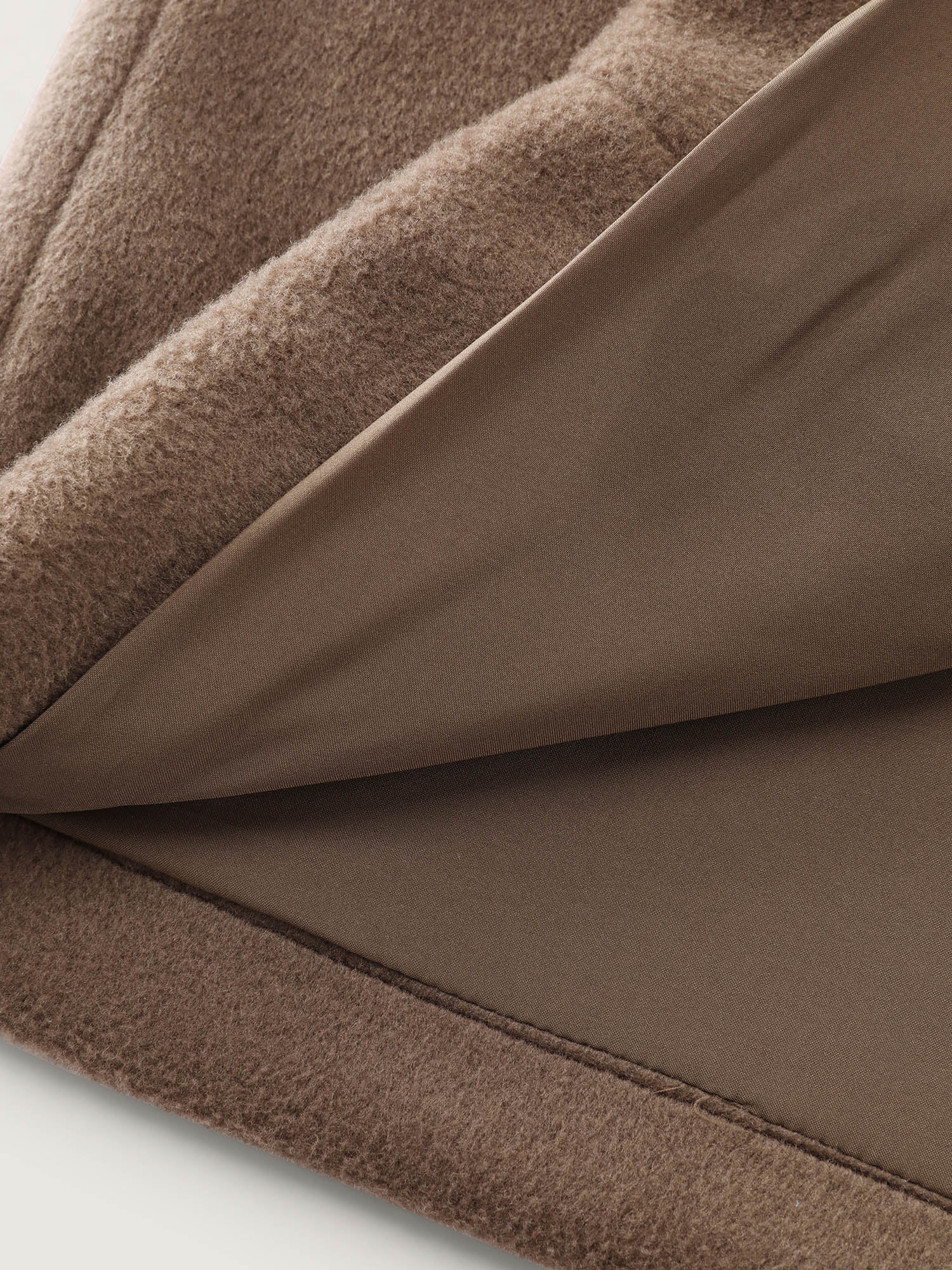 Hooded Relaxed-Fit Horn Button Long Coat