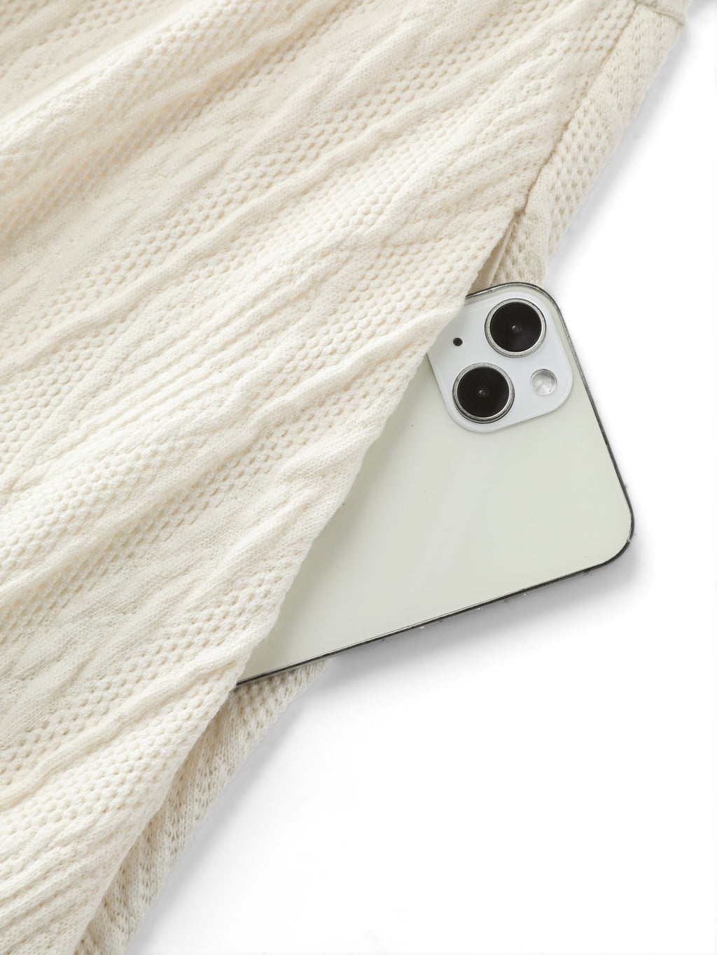 Textured Layered Hem Color Contrast Midi Dress