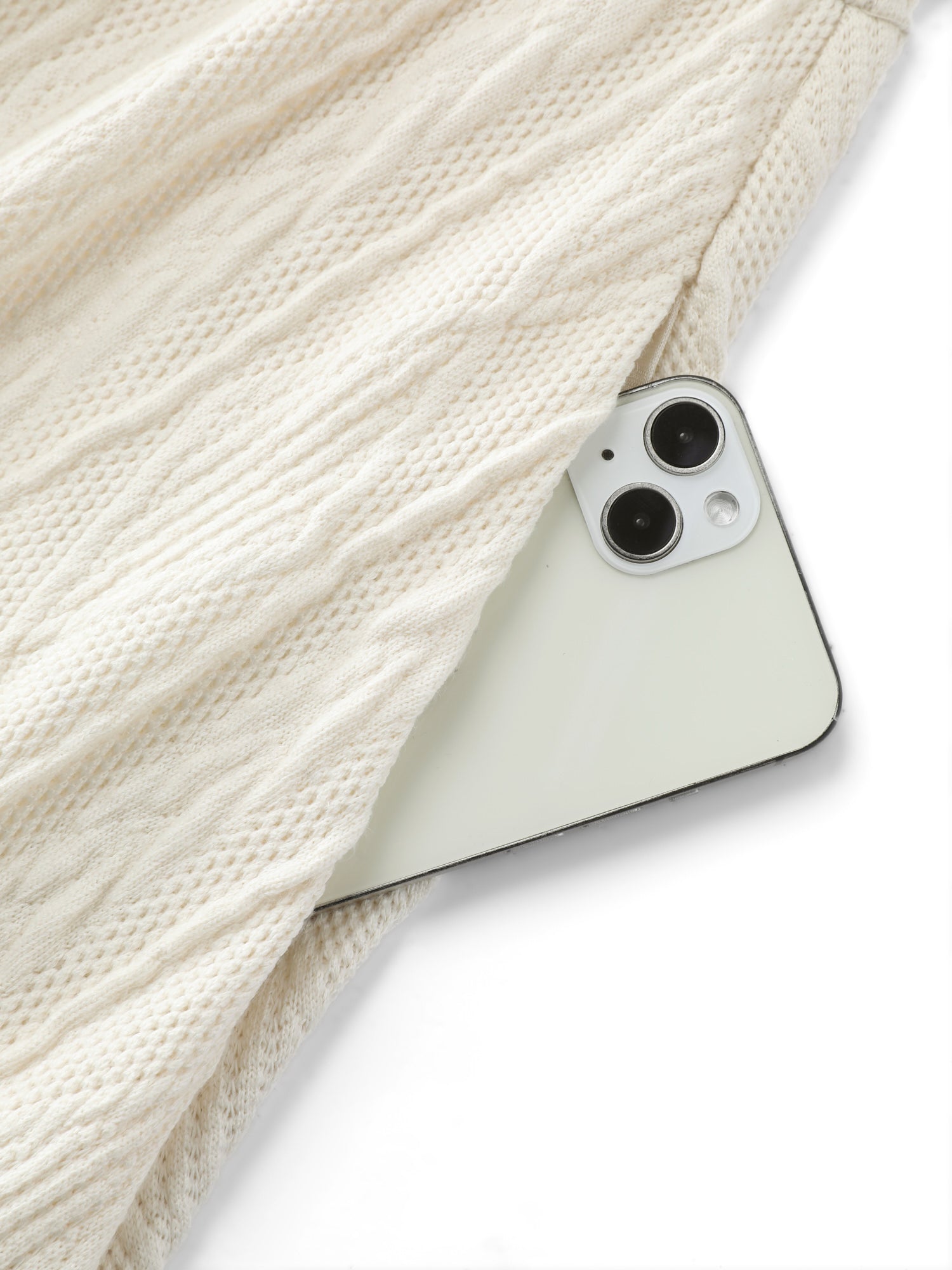 Textured Layered Hem Color Contrast Midi Dress