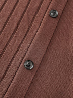 Textured Turtleneck Button Wrap Sweater Dress