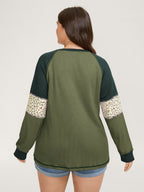 Color Contrast Waffle Knit T-Shirt