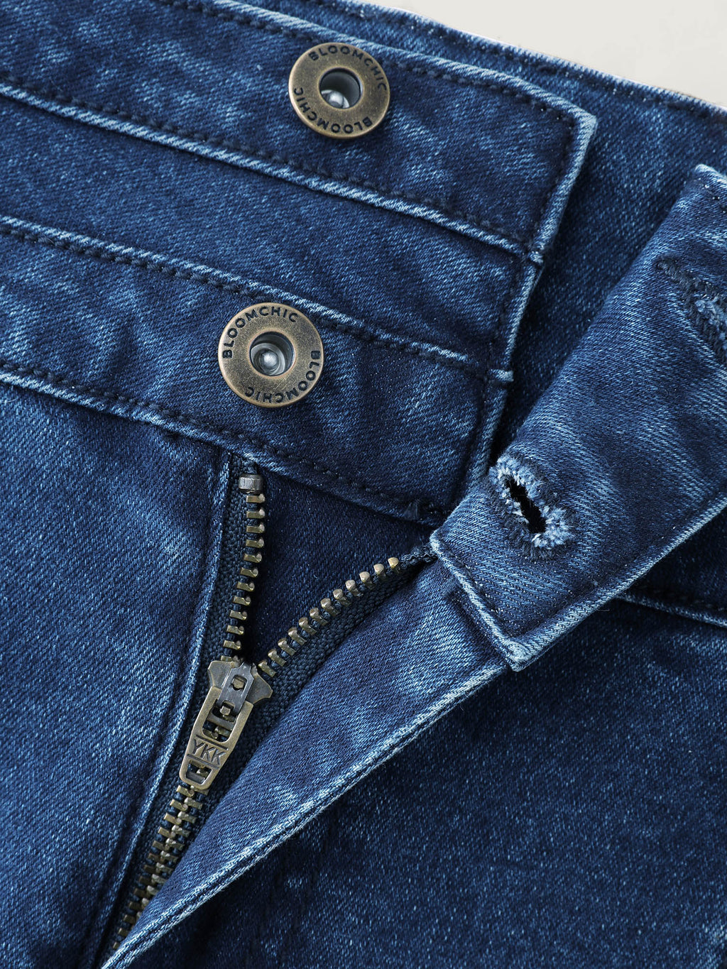 Seamed Drawstring Bootcut Jeans