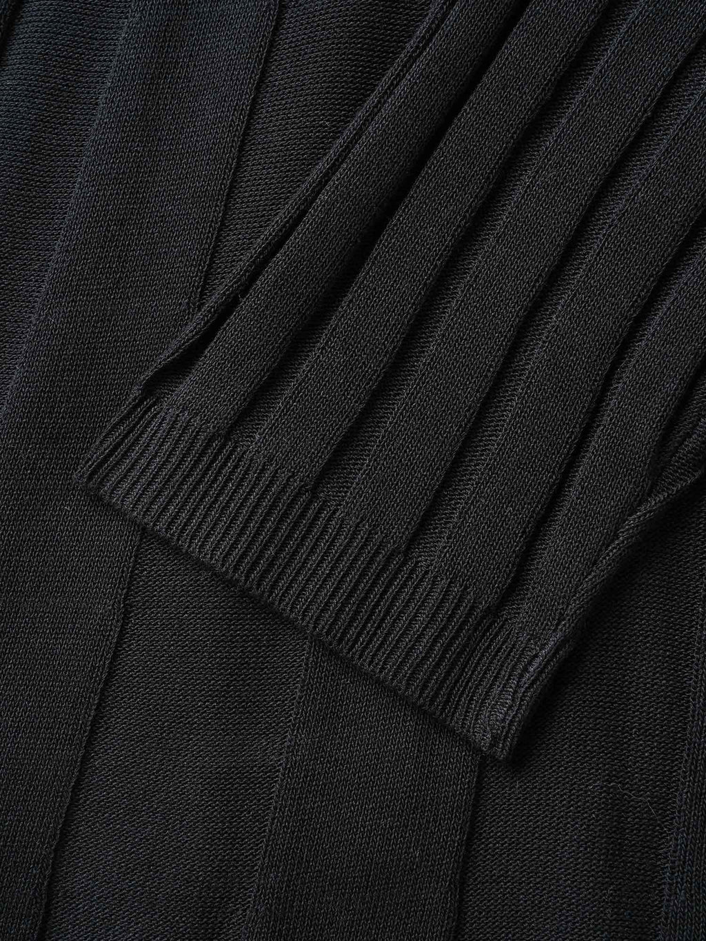 Plain Textured Kimono Collar Cardigan