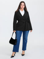 Side Belted Plain Blazer