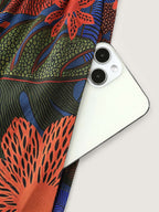 Colorful Floral Print Waistband Maxi Dress