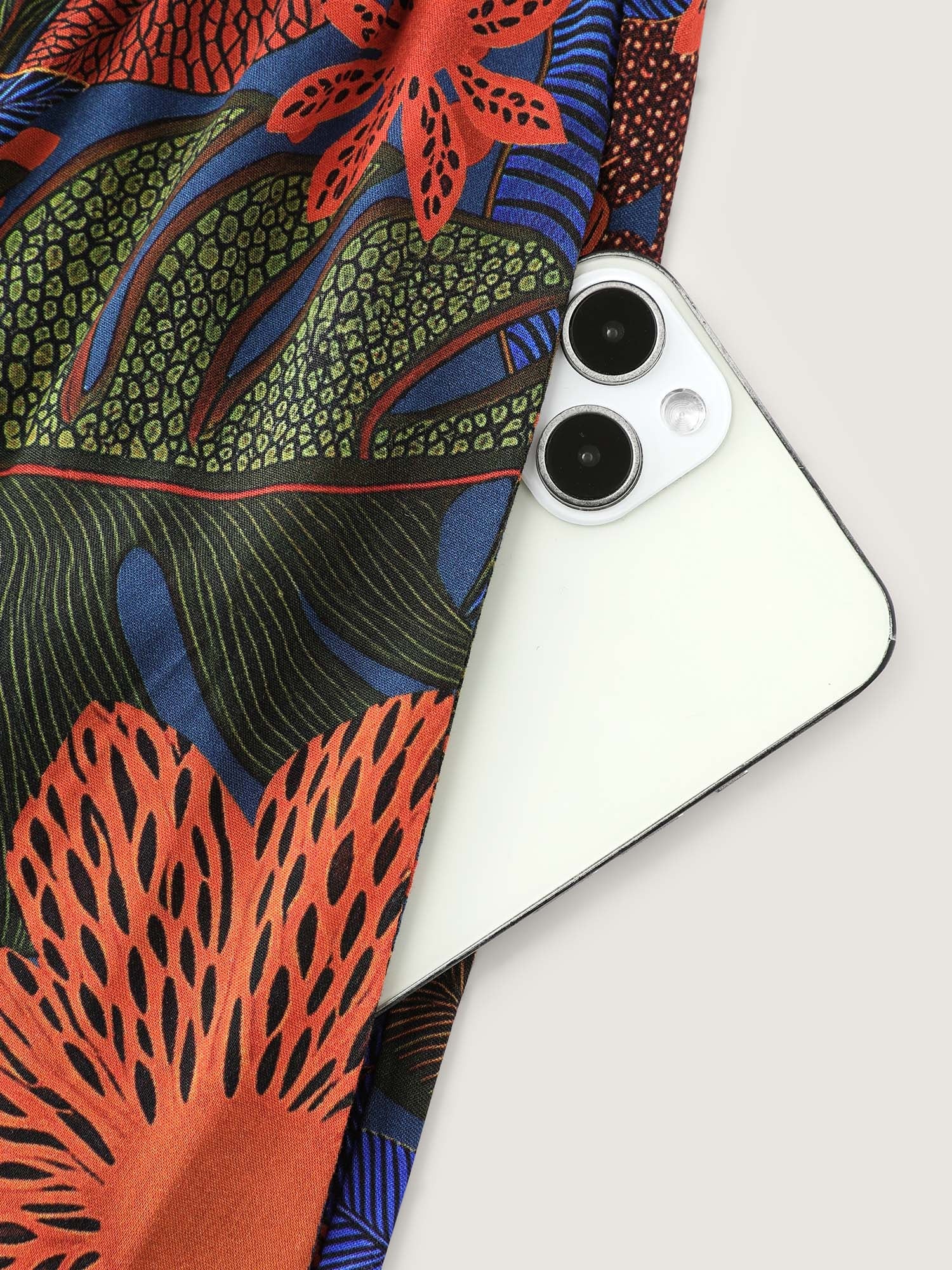 Colorful Floral Print Waistband Maxi Dress