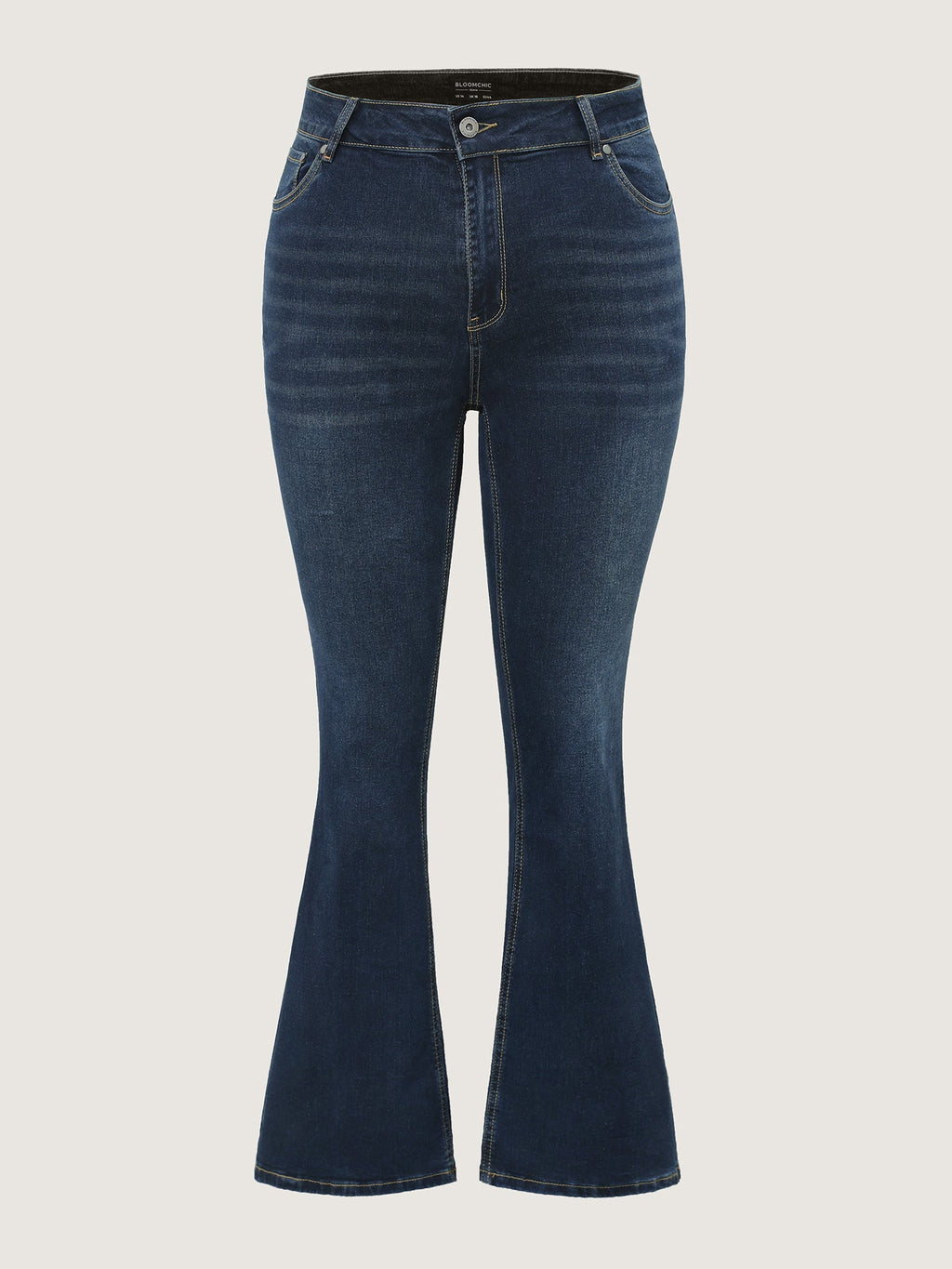 Bootcut Very Stretchy Mid Rise Medium Wash Sculpt Waist Jeans