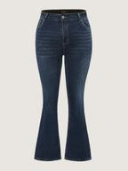 Bootcut Very Stretchy Mid Rise Medium Wash Sculpt Waist Jeans