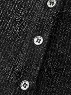 Luxe Feel Button Fitted T-Shirt