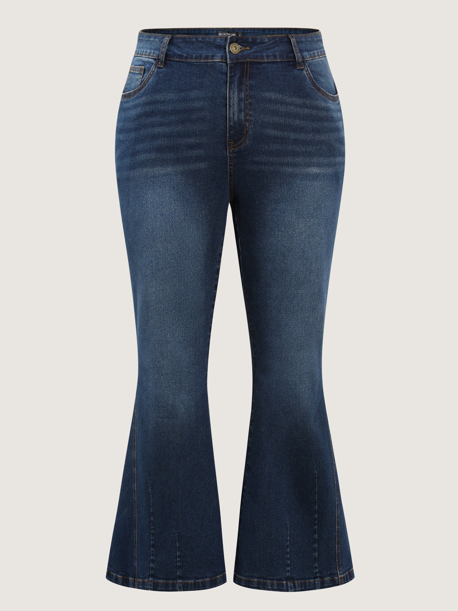 Mid-Rise Flare Hem Jeans