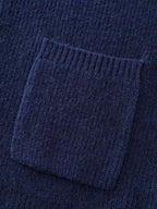 Textured Hooded Pockets Zipper Cardigan