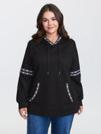 Pure Cotton Stretchy Boho Detail Hoodie