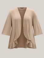 Lotus Hem Curvy Kimono Cover-Up