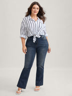 Bootcut Very Stretchy Mid Rise Medium Wash Sculpt Waist Jeans