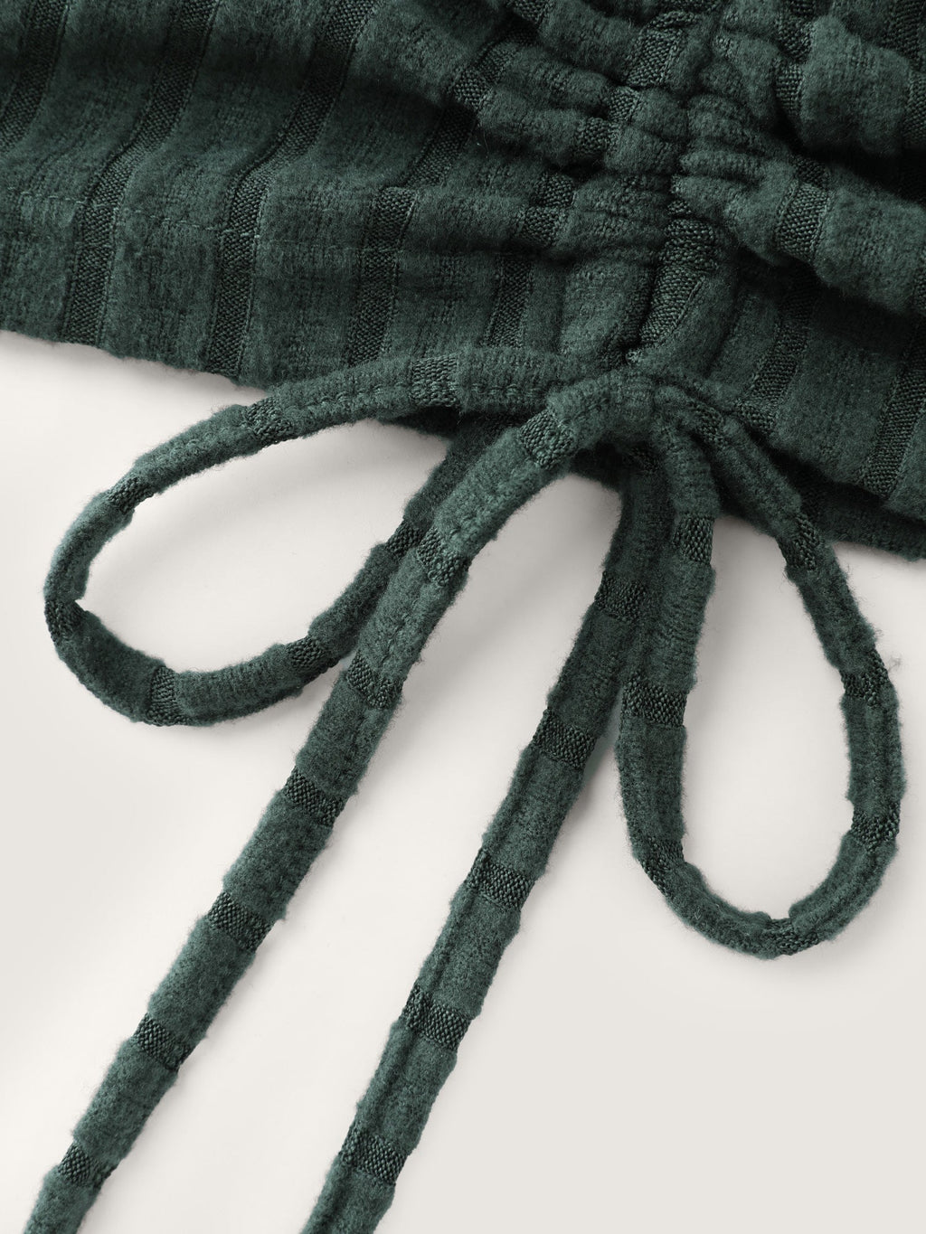 Textured Stretchy Adjustable Tie Lounge Set