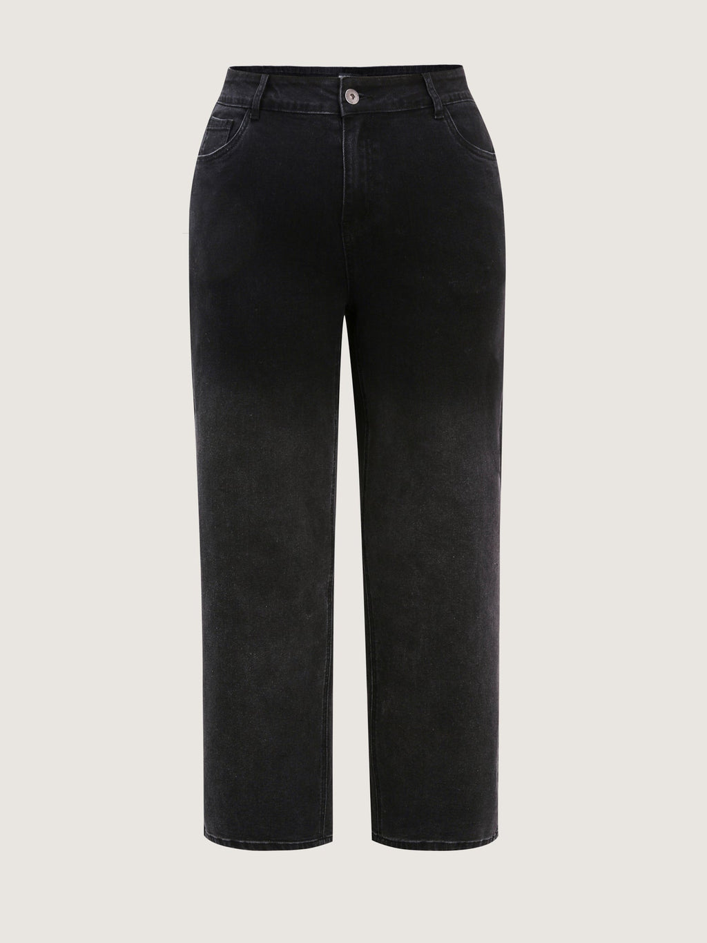 Stretchy Mid-Rise Straight-Leg Jeans