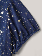 Starry Sequins Ruffled Hem Midi Dress