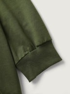 Plaid Spliced Wrap Contrast Sweatshirt