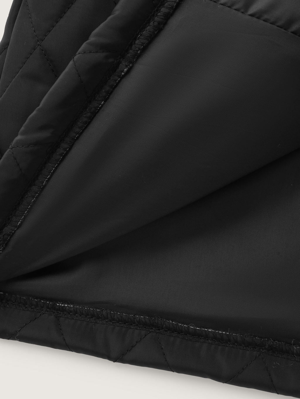 Drawstring Waist Pockets Quilted Jacket