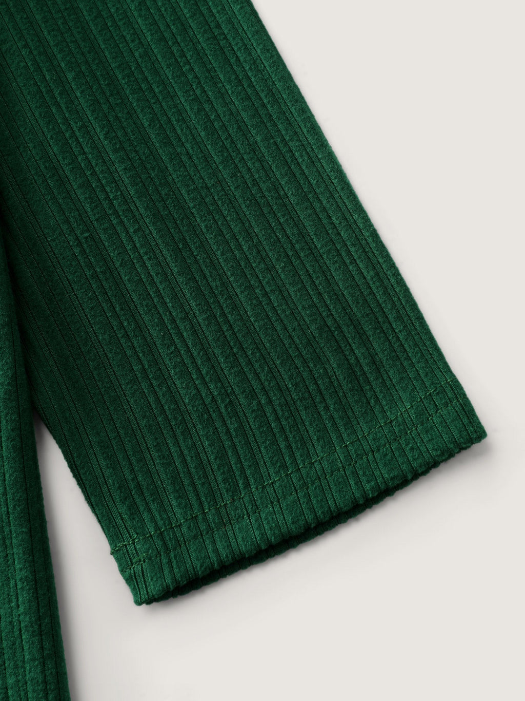 Super Stretchy Ribbed Asymmetrical Neck T-Shirt