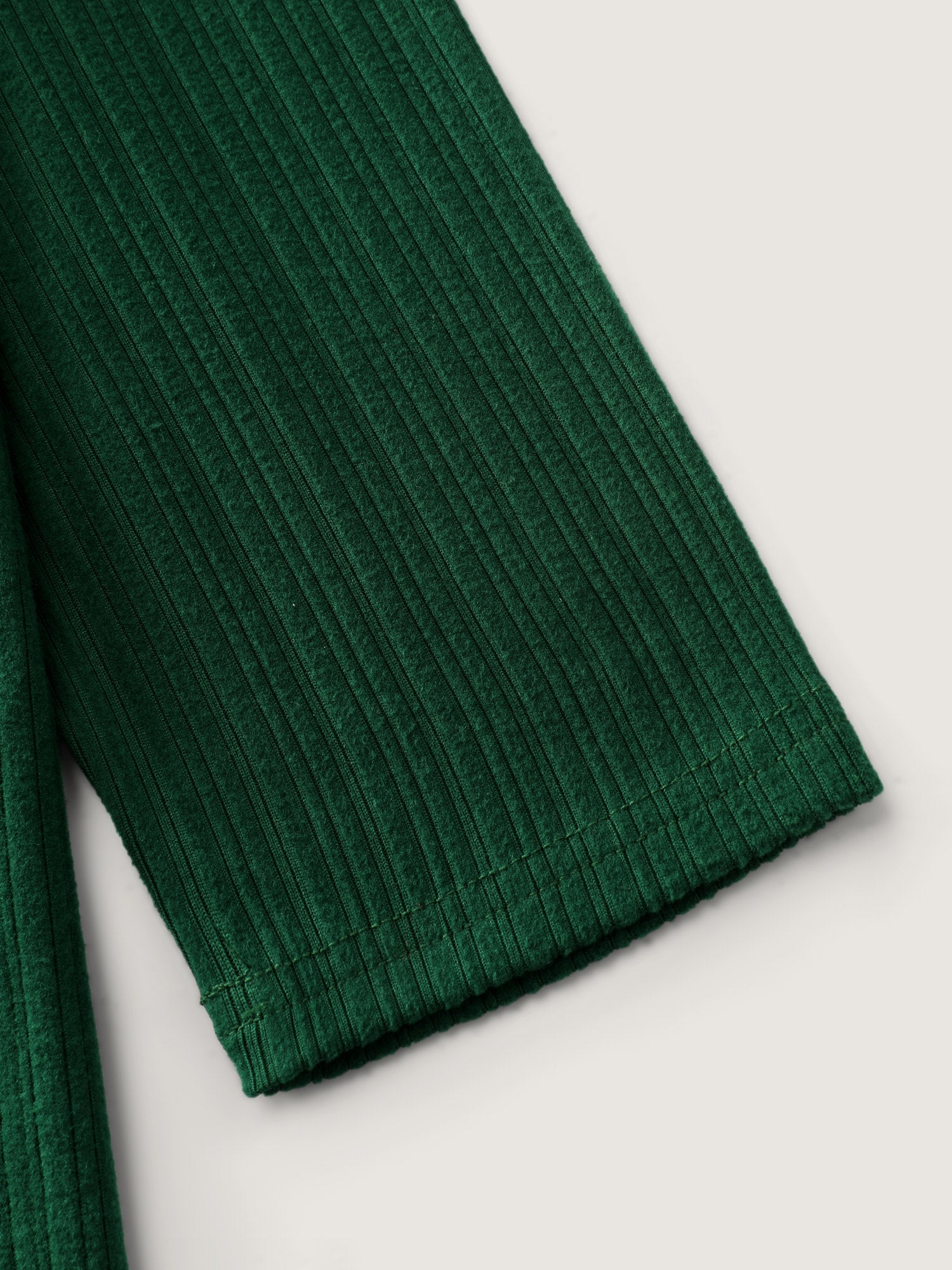 Super Stretchy Ribbed Asymmetrical Neck T-Shirt