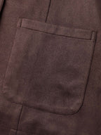 Suede Lined Button-Down Jacket