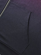 Ombre Gradient Zipper Front Jacket