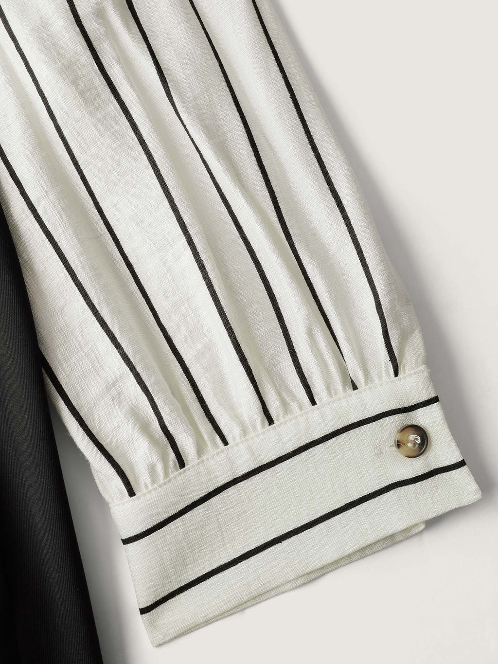 Stripe Print Belted Pockets Maxi Dress