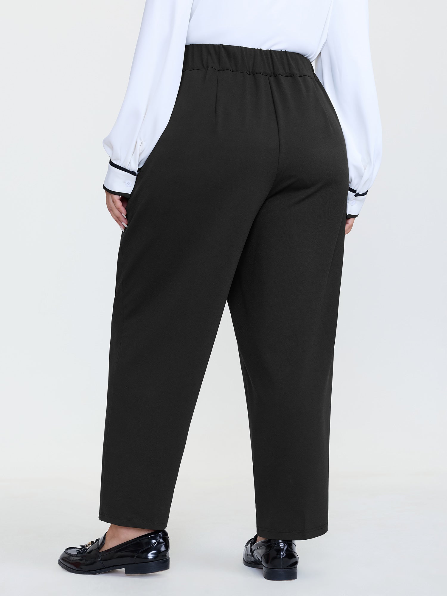 Elastic Back Waistband Pants